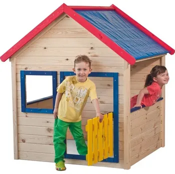 Dětský domeček Hütermann Woody Zahradní domeček s barevným lemováním...