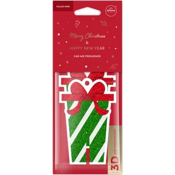 Vůně do auta SVAŘENÉ VÍNO - VÁNOČNÍ DÁREK PRO TEBE 3D Vůně do auta AROMA Celulózová závěska Z