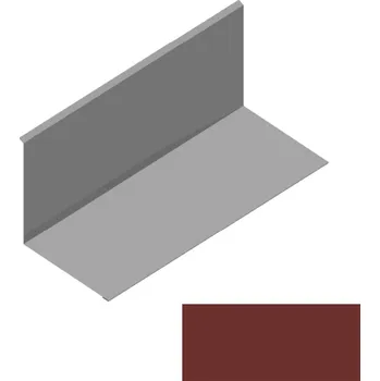 Střešní lemovaní Lemování ke zdi rovnoběžné s okapem RS312S-120 PU 50 MAX MR539 cihlově hnědá