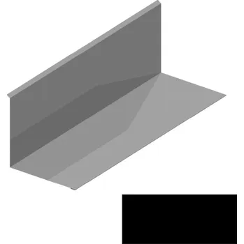 Střešní lemovaní Lemování ke zdi rovnoběžné s okapem RS312S-105 SP 35 TEX 2N09A černá