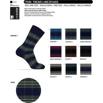 Dámské punčochy Ponožky pánské TREND LINE 351 tmavé Enrico Coveri Velikost: UNI