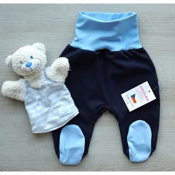 AMÁLKA Bavlněné tmavě modré polodupačky Velikost: 74