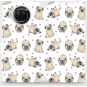 Pouzdro na mobilní telefon Flipové pouzdro Mobiwear - Xiaomi MI 10T Lite - M097P Mopsíci (Knížkové flip pouzdro, obal, kryt na mobil Xiaomi MI 10T Lite - M097P Mopsíci, materiál Umělá kůže + TPU - ochrana 360°, stojánek, silikonová vanička, magnetické zavírání)