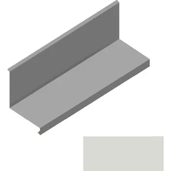 Střešní lemovaní Lemování ke zdi rovnoběžné s okapem RS250Q-120 SP 25 s okapnicí RAL 9002 šedobílá