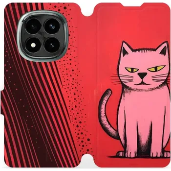 Pouzdro na mobilní telefon Flipové pouzdro Mobiwear - Xiaomi Redmi Note 14 Pro Plus 5G - VP54S Kocourek (Knížkové flip pouzdro, obal, kryt na mobil Xiaomi Redmi Note 14 Pro Plus 5G - VP54S Kocourek, materiál Umělá kůže + TPU - ochrana 360°, stojánek, silikonová vanička, magnetické)