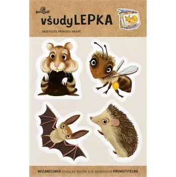 samolepka Lesní svět VšudyLEPKA vel. 1 026 - Zvířátka za humny