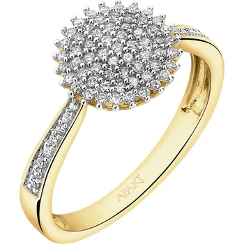 Prsten Prsten ze žlutého zlata s diamanty - 0,25 ct - ryzost 585 - 160.486