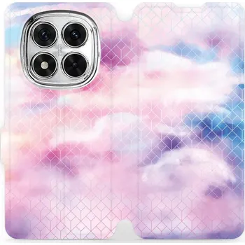 Pouzdro na mobilní telefon Flipové pouzdro Mobiwear - Xiaomi Redmi Note 14 Pro 5G - MR02S Vodovkové obrazce (Knížkové flip pouzdro, obal, kryt na mobil Xiaomi Redmi Note 14 Pro 5G - MR02S Vodovkové obrazce, materiál Umělá kůže + TPU - ochrana 360°, stojánek, silikonová vanička,)