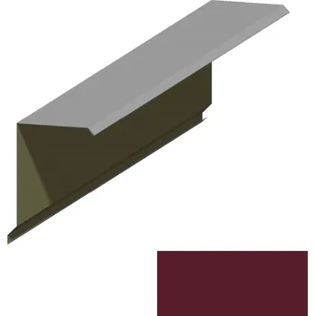 Střecha Lemování okraje RS360Q SP&nbsp;25 s okapnicí RAL 3005 vínová