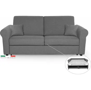 Pohovka Pohovka SAVONA s rozkladem na každodenní spaní, šedá (penelope 22), 140