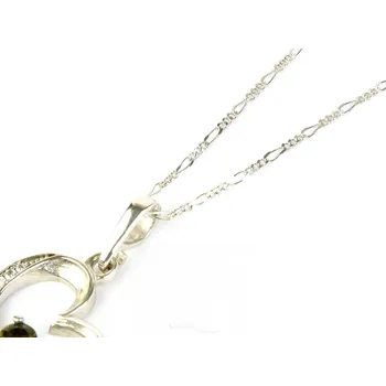 Řetízek Stříbro řetízek Figaro 42cm Ag 925/1000 + Rh (cca 1,5g)