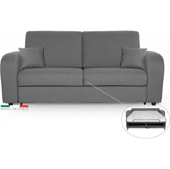 Pohovka Pohovka LIVORNO s rozkladem na každodenní spaní, šedá (penelope 22), 140