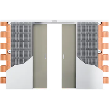 Stavební pouzdro 2070 mm - Stavební pouzdro JAP AKTIVE II - KOMFORT Výška: 211,2 cm, Typ příčky: SDK, Tloušťka příčky: 12,5 cm