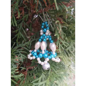 Vánoční dekorace tyrkysový zvonek