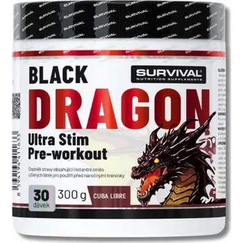 Anabolizér Black Dragon Ultra Stim Pre-workout 300g Příchuť: Cuba Libre