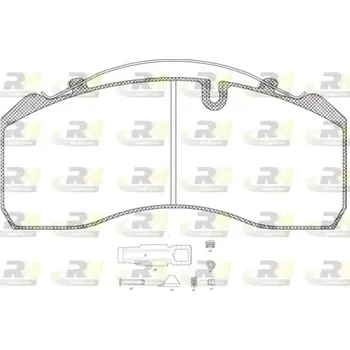 Brzdová destička ROADHOUSE Sada brzdových destiček RDH JSX 2814.80