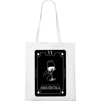 DOBRÝ TRIKO Bavlněná taška s potiskem Družička tarot Barva: Bílá