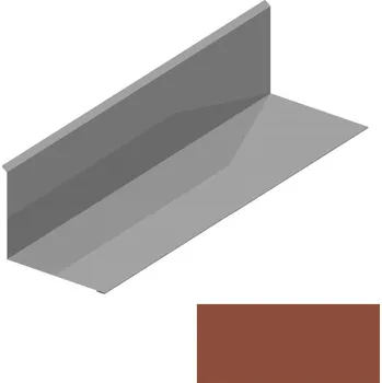 Střešní lemovaní Lemování ke zdi rovnoběžné s okapem RS250S-105 PU 50 MAX MM133 cihlová