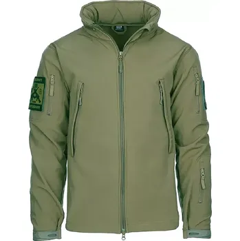 Pánská parka 101INC Bunda 101INC® TACTICAL SOFTSHELL zelená