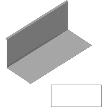 Střecha Lemování ke zdi rovnoběžné s okapem RS312S-120 SP&nbsp;25 RAL 9010 bílá