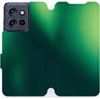 Flipové pouzdro Mobiwear - Motorola Edge 50 Neo - VP61S Zelený odstín (Knížkové flip pouzdro, obal, kryt na mobil Motorola Edge 50 Neo - VP61S Zelený odstín, materiál Umělá kůže + TPU - ochrana 360°, stojánek, silikonová vanička, magnetické zavírání)