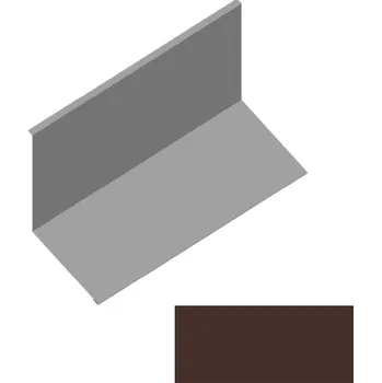 Střecha Lemování ke zdi rovnoběžné s okapem RS312S-135 SP&nbsp;25 2M295 hnědá