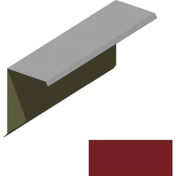 Ukončení pultové střechy RS360S-75 SP 25 RAL 3011 červenohnědá