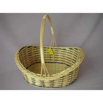 Nákupní košík Nábytek PEGAS Košík s uchem modré proutí