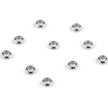 Rondelka / ozdobný díl z nerezové oceli Ø4; 6 mm, barva 1 (4 mm) platina