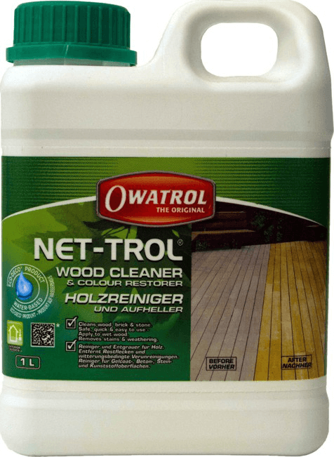 Odšeďovač a čistič dřeva OWATROL NET-TROL - renovace ThermoWood - 1 l