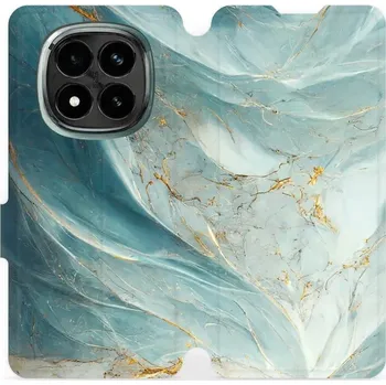 Pouzdro na mobilní telefon Flipové pouzdro Mobiwear - Xiaomi Redmi Note 14 Pro Plus 5G - VP34S Zelenkavý a zlatavý mramor (Knížkové flip pouzdro, obal, kryt na mobil Xiaomi Redmi Note 14 Pro Plus 5G - VP34S Zelenkavý a zlatavý mramor, materiál Umělá kůže + TPU - ochrana 360°,)