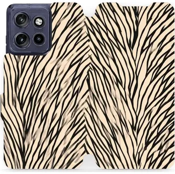 Pouzdro na mobilní telefon Flipové pouzdro Mobiwear - Motorola Edge 50 Neo - VA52S V koruně stromu (Knížkové flip pouzdro, obal, kryt na mobil Motorola Edge 50 Neo - VA52S V koruně stromu, materiál Umělá kůže + TPU - ochrana 360°, stojánek, silikonová vanička, magnetické zavírání)