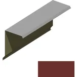 Ukončení pultové střechy RS360A-75 PU 50 MAX MR539 cihlově hnědá