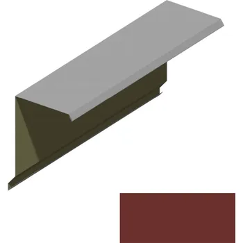 Ukončení pultové střechy RS360A-75 PU 50 MAX MR539 cihlově hnědá