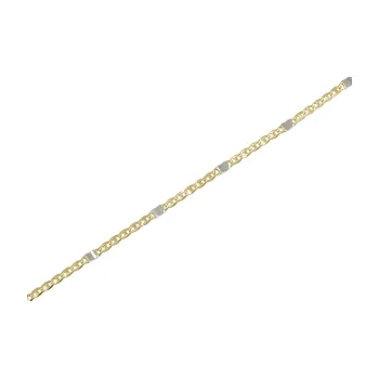 Náramek Zlatý náramek bicolor PATTIC AU 585/1000 1,85 gr BA550203-18