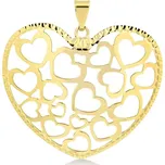 Lillian Vassago Zlatý přívěsek srdce LLV31-GP004