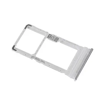 Originál Držák / Slot SIM a SD karty Motorola Moto G 5G XT2113 stříbrný