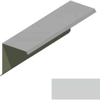 Ukončení pultové střechy RS312S-75 SP 25 RAL 9006 stříbrná