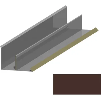 Střešní lemovaní Lemování ke zdi boční RS416BAD SP 25 RAL 8017 hnědá