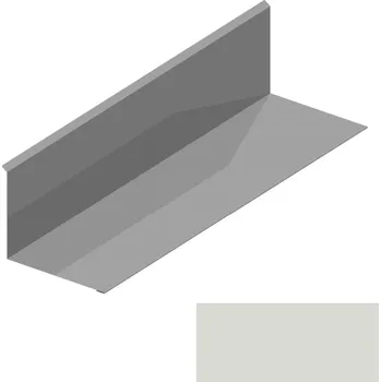 Střešní lemovaní Lemování ke zdi rovnoběžné s okapem RS250S-105 SP 25 RAL 9002 šedobílá