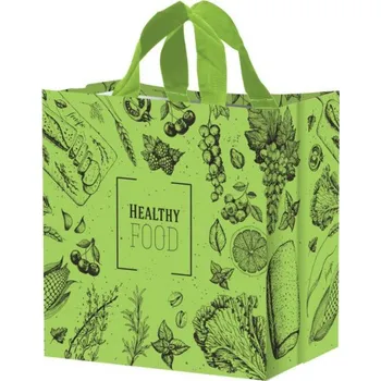 Nákupní taška Taška lamino 24l FOOD zelená