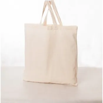 Nákupní taška Bavlněná taška 16l KRÉMOVÁ kr. ručky