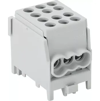 Tracon FLECU-25-16-3 Rozvodná svorka odbočná,na DINlištu, šedá (Tracon FLECU-25-16-3)