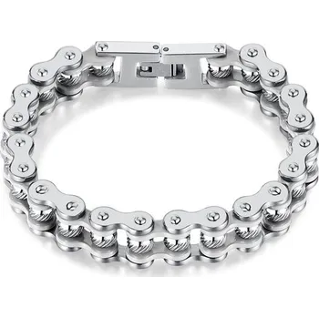 Náramek Náramek z chirurgické oceli Moto SCRUB Stříbrný, Délka 21 cm Impress Jewelry 97k-cube