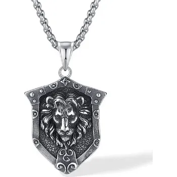 Přívěsek Přívěsek z chirurgické oceli Erb Lví hlava, Model včetně řetízku 3mm/ 60 cm Impress Jewelry GX2460