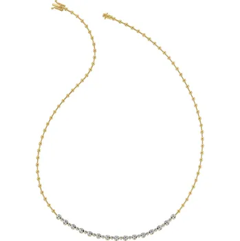 Náhrdelník Zlatý náhrdelník s brilianty - 45 cm - 0,35 ct - ryzost 585 - 211.243