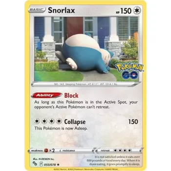 Karetní hra The Pokémon Company Pokémon TCG: Holo Snorlax 055/078