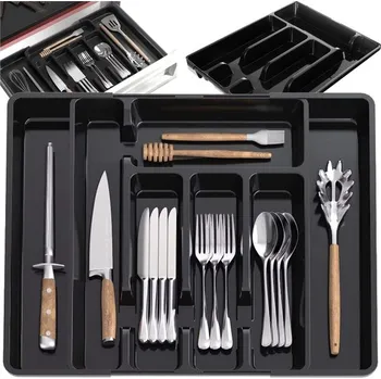 Interex design Nastavitelný příborník UNIOS 280 - 450 mm / Černý matný 280 - 450 mm