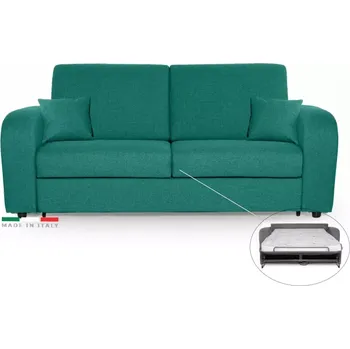 Pohovka Pohovka LIVORNO s rozkladem na každodenní spaní, tyrkysová (penelope 18), 140