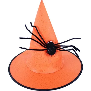 Klobouk Klobouk Halloween s pavoukem